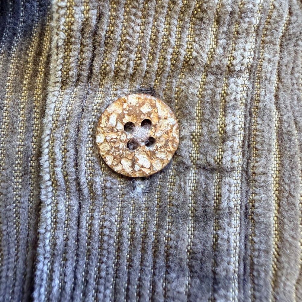 REI Button Down Shirt Mens M Brown Corduroy Long Sleeve Pocket Outdoor - Picture 6 of 10